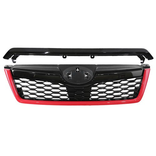 Fit 2014-2018 Subaru Forester STI-Style ABS Front Grille Bumper Grill w/Red Trim