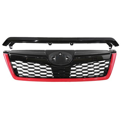 Fit 2014-2018 Subaru Forester STI-Style ABS Front Grille Bumper Grill w/Red Trim