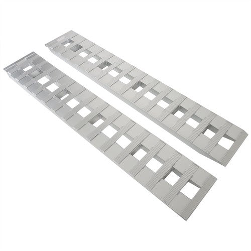 Solid Spare 84"×14" Aluminum Ramps Car Trailer Truck 1 Pair Ramps 6063 Aluminum 6000Lbs