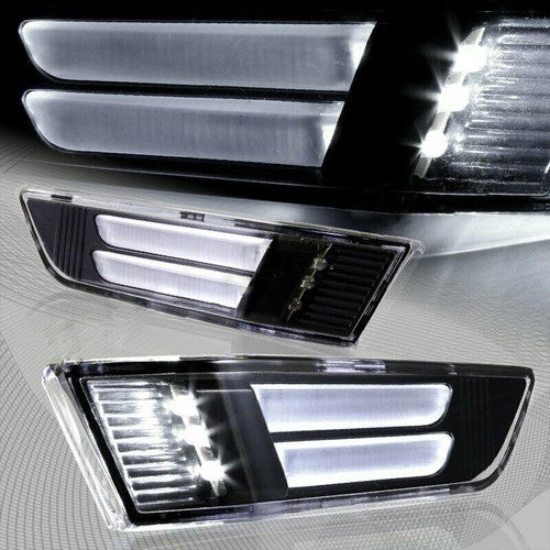 LED Bumper Smoky Side Marker Lights Pair Fits 2003-2007 Infiniti G35 2Door Coupe