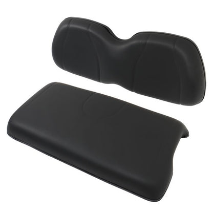 Solid Spare Black For Club Car 2004-2011 Precedent Golf Cart Front Seat Cushion & Backrest