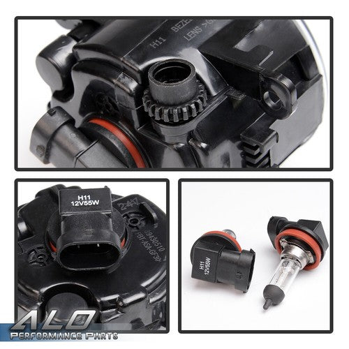 Solid Spare Right&Left Side Fog Light Lamp + H11 Bulb Fit For Acura Honda Ford Nissan Suzuki