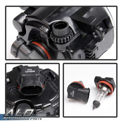 Solid Spare Right&Left Side Fog Light Lamp + H11 Bulb Fit For Acura Honda Ford Nissan Suzuki