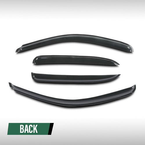 Solid Spare Rain Guards Window Visors Fit For 00-06 Chevy Tahoe/GMC Yukon/Cadillac Escalade
