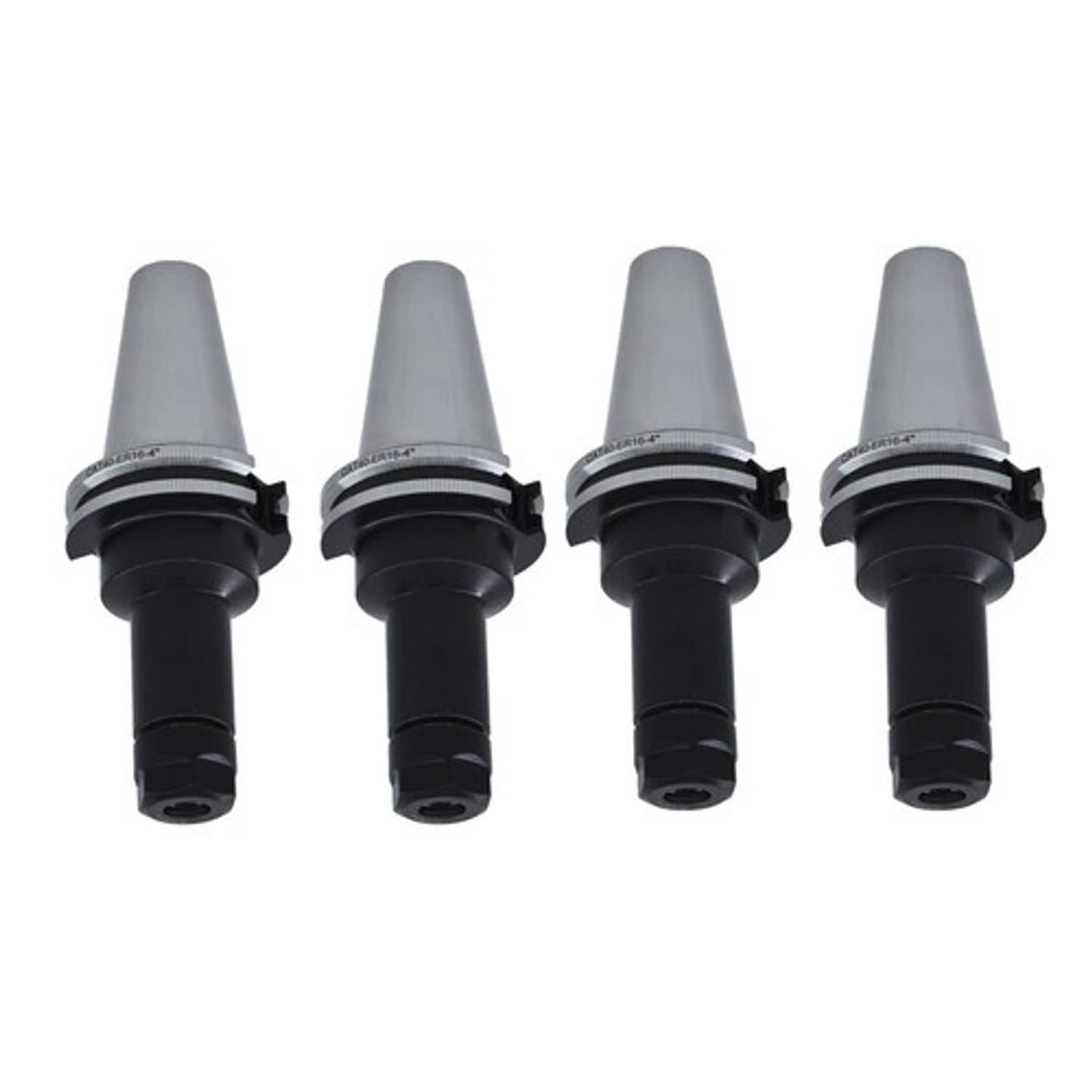 Solid Spare New CAT40-ER16 Collet Chucks W. 4" Long Gage Length---4 Chucks Tool Holder Set