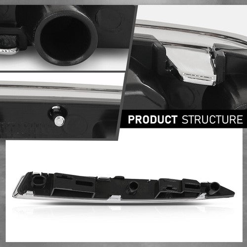 Solid Spare Right Passenger Side Lower Headlight Trim Moulding Fit For 2013-2016 Ford Escape