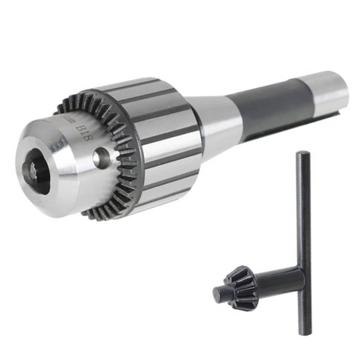 Solid Spare New Super Heavy Duty Drill Chuck 5/8" Capacity With R8 Shank & Tightening Key R8