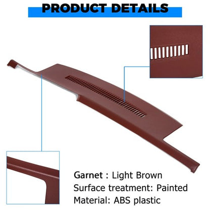 Solid Spare Dash Cover Cap Garnet For 88-94 Chevy GMC Pickup Blazer Suburban
