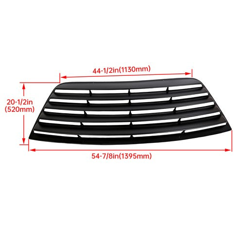 Solid Spare For 08-23 Dodge Challenger Rear Window Scoop Louver Sun Shade Cover ABS