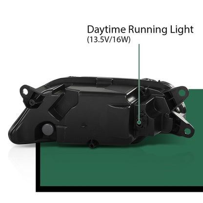 Solid Spare LED DRL Fog Lights Driving Lamps For 10-16 Mercedes Benz W212 E350 E550 E63 AMG