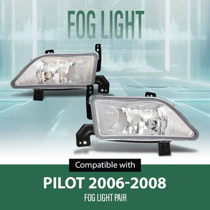 Solid Spare Fit For 2006 2007 2008 Honda Pilot Fog Lights Driving Lamps Left+Right Side