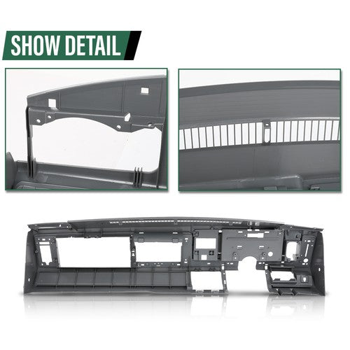 Solid Spare Fit For 1988-1994 Chevy GMC C/K Truck Suburban Blazer Dashboard Dash Core Gray