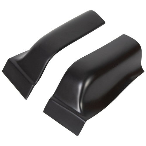 Solid Spare Black ABS Cab Corner Covers For 2004-2008 05 06 07 Ford F150 F-150 Crew Cab