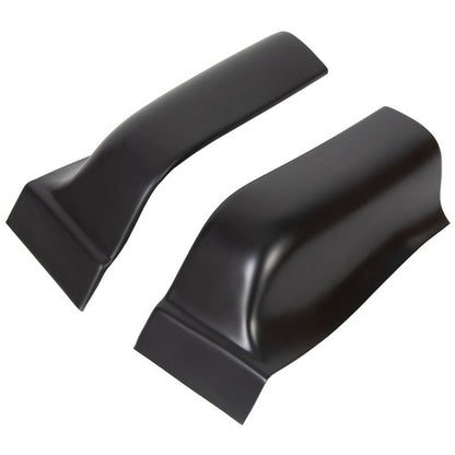 Solid Spare Black ABS Cab Corner Covers For 2004-2008 05 06 07 Ford F150 F-150 Crew Cab