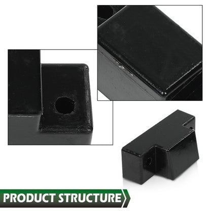 Solid Spare 3Pcs Fit For Hummer, Humvee, HOOD BUMPER SET 1233888 & 12338896 Black New