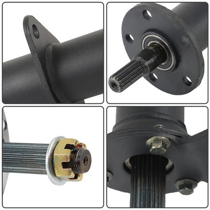 Solid Spare 40 Inch Rear Axle Kit with 4 Stud Hub Fit For 7 Inch and 8 Inch wheels