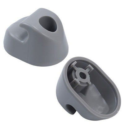 2x Gray Sun Visor Clip S16-1023-661 For Kenworth Peterbilt F01377-2