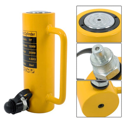 Solid Spare 10 Ton Hydraulic Cylinder Ram Single Acting 6" Stroke Lifting Jack Ram