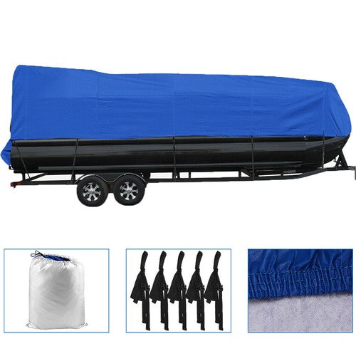 Solid Spare 17-20Ft Boat Cover Pontoon Heavy Duty Rain Snow Dust Resistant Protection USA