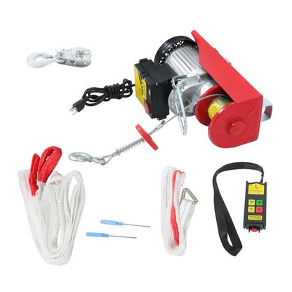 Solid Spare 1320lbs Mini Electric Hoist PA600 & Wireless Remote Control 110V Height 20-40ft