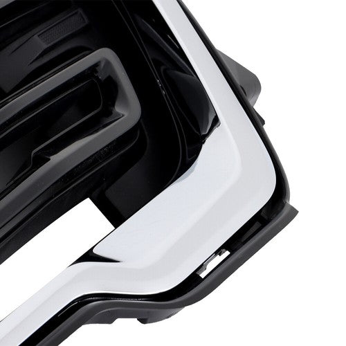 Solid Spare Fit For GMC Terrain SLE/SLT 2022-23 New Front Bumper Grille Gloss Black Plastic