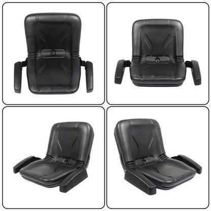 Solid Spare For Cub Cadet Dixie Chopper Dixon US High Back Lawn Mower Seat w/ Armrests Black