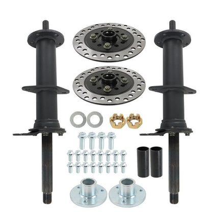 Solid Spare 40" Rear Axle Kit ?3 Stud Hub?For 5" wheels For Go Kart Golf Cart ATV