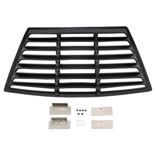 Solid Spare For Ford Mustang Fastback 1979-1993 Black Rear Window Louver Sun Shade Cover ABS
