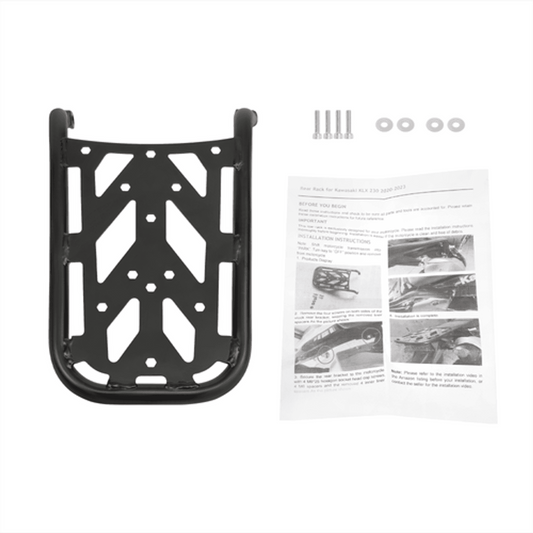Solid Spare For Kawasaki KLX 230 20-24 Motorcycle Rear Rack Luggage Storage Rack Carrier New