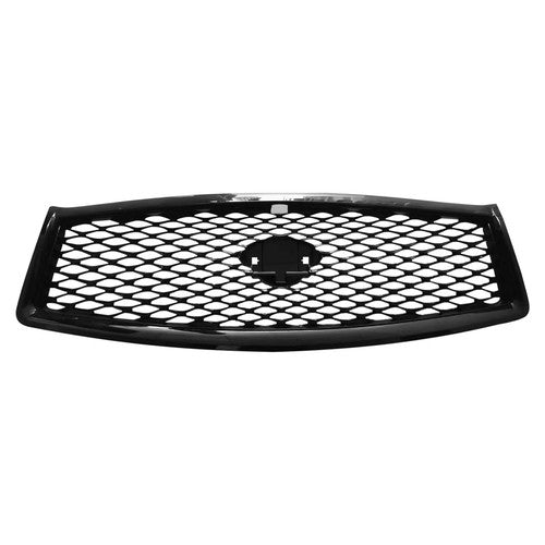 Fit 2014-2017 Infiniti Q50 Sport Front Bumper Black Grille & Fog Light Cover