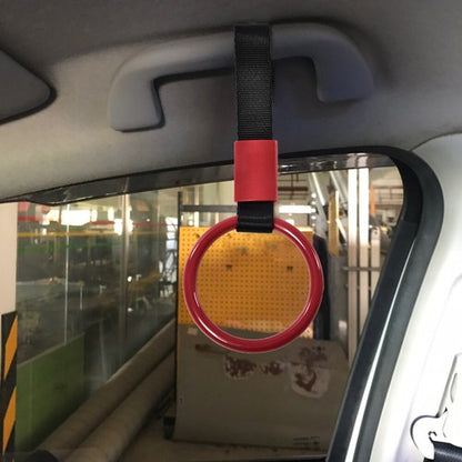 Solid Spare ROUND-SHAPED RED JDM TSURIKAWA RING SUBWAY TRAIN BUS HANDLE STRAP CHARM DRIFT