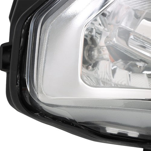 Solid Spare Fit For Ford F-150 2018 2019 2020 LH+RH Headlights Headlamps Clear Lens Halogen