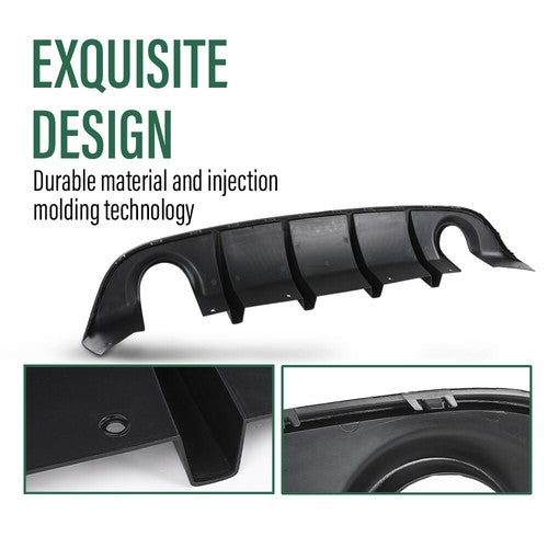 Solid Spare For 15-23 Dodge Charger SRT Factory Style Rear Diffuser Bumper Lip Lower Valance