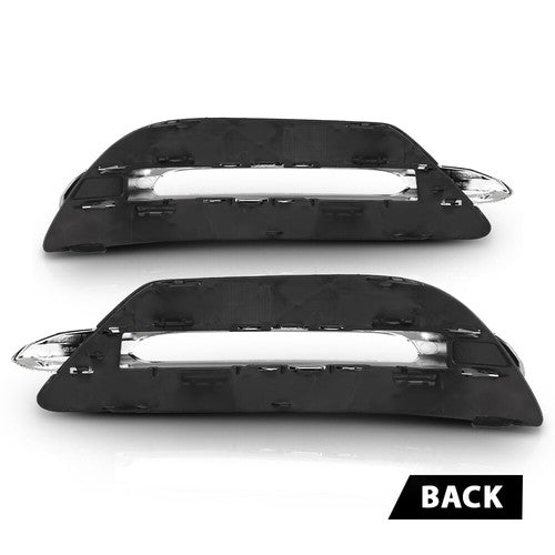 Solid Spare Fit For 2012-2015 Mercedes Benz C-Class Daytime Running Light Cover Left+Right