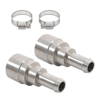 Solid Spare 2×Heater Core Coolant Hose Connectors Fit For 1998-14 Silverado Tahoe Suburban