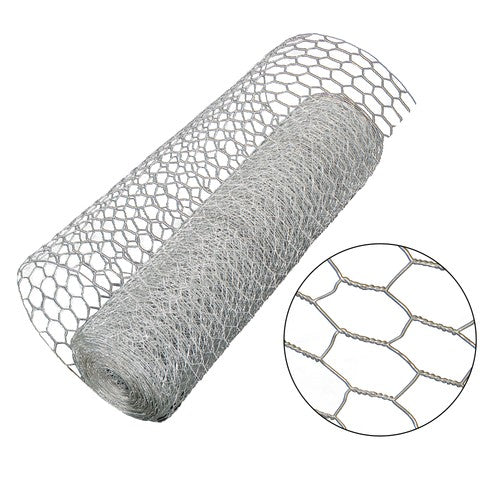 Solid Spare 24"×100' 1" Holes Galvanized Poultry Net Metal Fencing Chicken Wire US