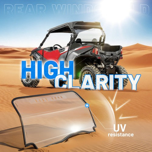 Solid Spare For CFMOTO ZForce 950 Sport/Trail & 800 Trail 23-25 Clear Rear Windshield Vented