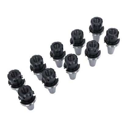Solid Spare 10Pcs CAT40-ER32 Collet Chuck 2.76" 70mm Length Tool Holder Set New