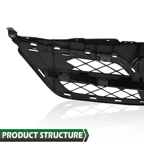 Solid Spare Fit For 2011-2013 Toyota Corolla Front Bumper Upper Grille Grill Black TO1200340