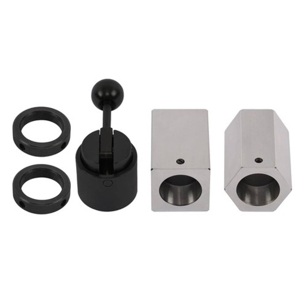 Solid Spare Precision 15 Piece 5C 1/8 - 1" Fractional Collet Set and 5 Pcs Collet Block Set