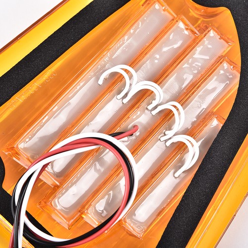 Solid Spare Fit For 1986-2008 Kenworth K300 T300 T330 T600 LED Turn Signal Lights Amber