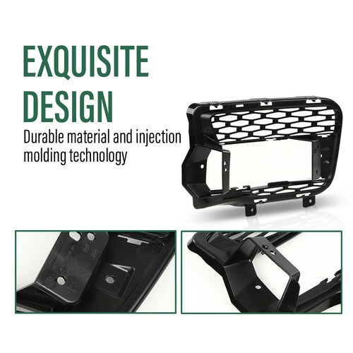 Solid Spare Fit For 14-17 Land Rover Range Rover Sport Front Bumper Fog Light Cover Right