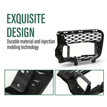 Solid Spare Fit For 14-17 Land Rover Range Rover Sport Front Bumper Fog Light Cover Right