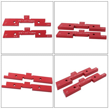 Solid Spare 14PCS For Router Table Precision Aluminum Blocks Height Gauge Set