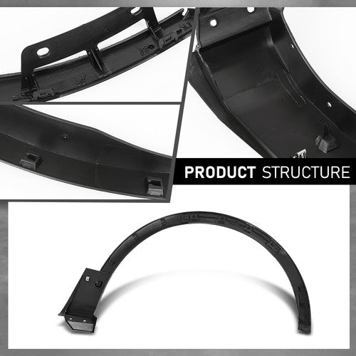 Solid Spare Front Left Side Fender Flare Wheel Arch Molding Fit For 2016-2019 Ford Explorer