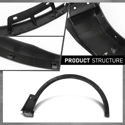 Solid Spare Front Left Side Fender Flare Wheel Arch Molding Fit For 2016-2019 Ford Explorer