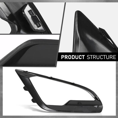 Solid Spare Fog Light Bezel Lamp Cover Trim Left Side Fit For 2018-2021 Ford EcoSport