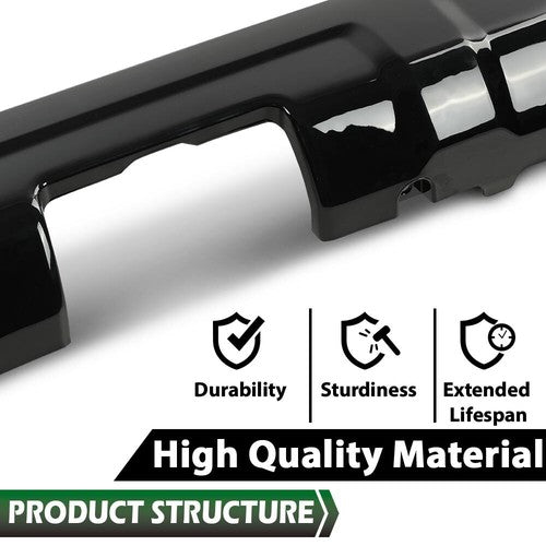 Solid Spare Fit For 14-23 Toyota 4Runner TRD Glossy Black Lower Valance Panel Bumper Cover