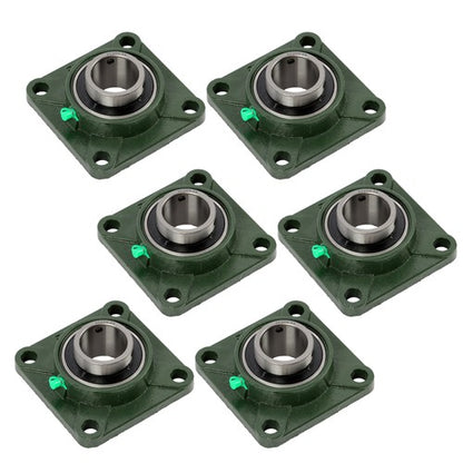 Solid Spare (6) UCF209-28 Solid Base Pillow Block Flange Mounted Bearing 1-3/4" Bore 4 Bolt