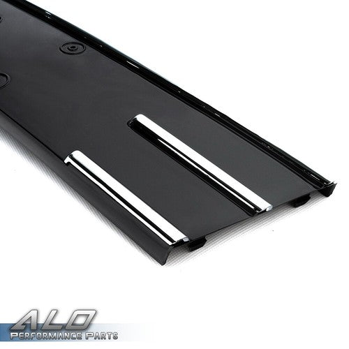 Solid Spare Fit For 2013-2016 Ford Escape Front Lower Bumper Grille Grill Kit W/ Chrome Trim